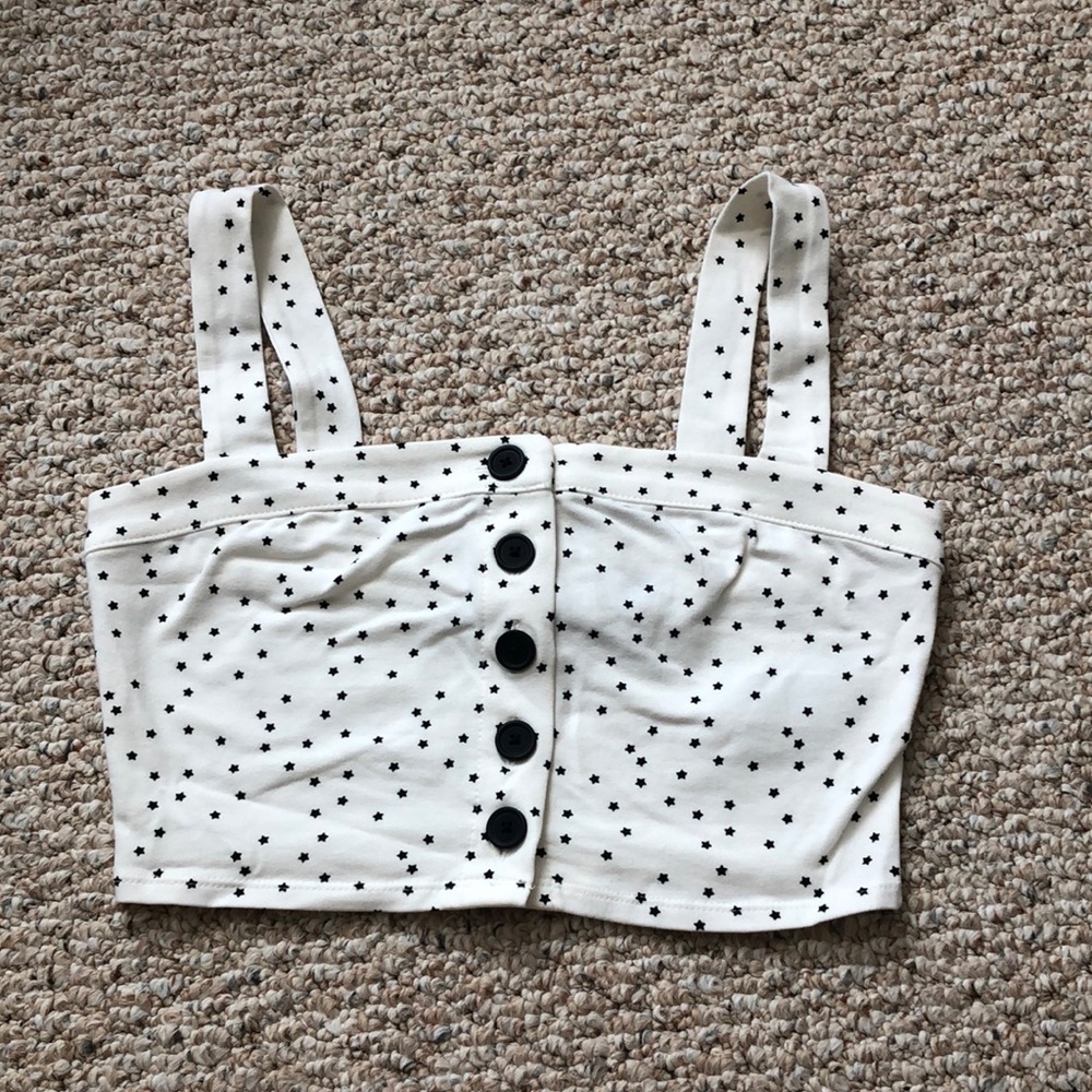 NWT Star pattern crop top